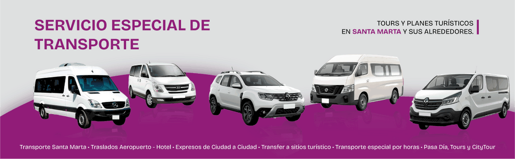 Transporte y tours en Santa Marta, Cartagena